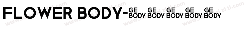 flower body字体转换